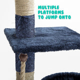 Paw Mate 262cm Blue Cat Tree Paradise Multi Level Scratcher Petsleisure