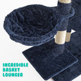 Paw Mate 262cm Blue Cat Tree Paradise Multi Level Scratcher Petsleisure