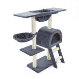 Paw Mate 100cm Grey Cat Tree Atacama Multi Level Scratcher Paw Mate