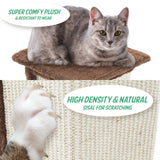 Paw Mate 92cm Brown Cat Tree Noppo Multi Level Scratcher Petsleisure