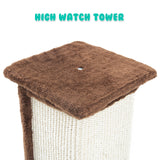 Paw Mate 92cm Brown Cat Tree Noppo Multi Level Scratcher Petsleisure
