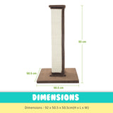 Paw Mate 92cm Brown Cat Tree Noppo Multi Level Scratcher Petsleisure