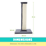 Paw Mate 92cm Grey Cat Tree Noppo Multi Level Scratcher Petsleisure