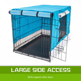 Paw Mate Blue Cage Cover Enclosure for Wire Dog Cage Crate 36in Petsleisure