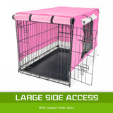 Paw Mate Pink Cage Cover Enclosure for Wire Dog Cage Crate 42in Petsleisure