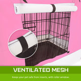 Paw Mate Pink Cage Cover Enclosure for Wire Dog Cage Crate 42in Petsleisure