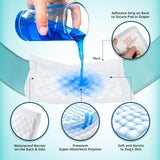 PawPang 100 Ct XS Pet Dog Diaper Liners Booster Pads Disposable Adhesive Petsleisure