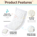 PawPang 100 Ct XS Pet Dog Diaper Liners Booster Pads Disposable Adhesive Petsleisure