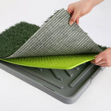 Paw Mate Pet Dog Potty Tray Training Toilet 69cm x 43cm + 1 Grass Mat Petsleisure
