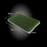 Paw Mate Pet Dog Potty Tray Training Toilet 69cm x 43cm + 1 Grass Mat Petsleisure