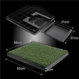Paw Mate Pet Dog Potty Tray Training Toilet 63cm x 50cm + 1 Grass Mat Petsleisure