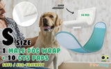 PawPang S Dog Wrap Reusable Male + 10 Ct S Diaper Booster Pads Disposable Petsleisure
