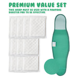 PawPang S Dog Wrap Reusable Male + 10 Ct S Diaper Booster Pads Disposable Petsleisure