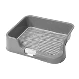 PS KOREA Grey Dog Pet Potty Tray Training Toilet Raised Walls T1 Petsleisure