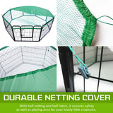 Paw Mate Pet Playpen Heavy Duty 31in 8 Panel Foldable Dog Cage + Cover Petsleisure