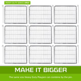 Paw Mate Pet Playpen Heavy Duty 31in 8 Panel Foldable Dog Cage + Cover Petsleisure