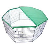 Paw Mate Green Net Cover for Pet Playpen 42in Dog Exercise Enclosure Fence Cage Petsleisure