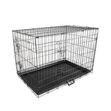 Paw Mate Wire Dog Cage Foldable Crate Kennel 42in with Tray Petsleisure