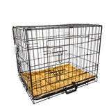 Paw Mate Wire Dog Cage Foldable Crate Kennel 42in with Tray + Cushion Mat Combo Petsleisure
