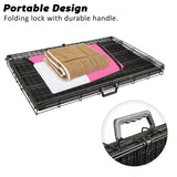 Paw Mate Wire Dog Cage Crate 30in with Tray + Cushion Mat + Pink Cover Combo Petsleisure