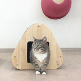 Yaomi Wood Triangle Cat Scratcher Sofa Pet Bed Petsleisure