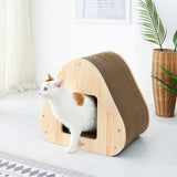 Yaomi Wood Triangle Cat Scratcher Sofa Pet Bed Petsleisure