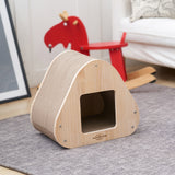 Yaomi Wood Triangle Cat Scratcher Sofa Pet Bed Petsleisure