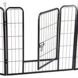 6 Panel Pet Dog Cat Bunny Puppy Play pen Playpen 80x80cm Exercise Cage Dog Panel Fence Petsleisure