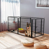 6 Panel Pet Dog Cat Bunny Puppy Play pen Playpen 60x80 cm Exercise Cage Dog Panel Fence Petsleisure