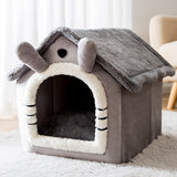 Small Dog House Bed Portable Cat Bed Removable Cushion Cat Cave, Foldable  Pets Puppy Kitten Rabbit Petsleisure
