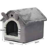Small Dog House Bed Portable Cat Bed Removable Cushion Cat Cave, Foldable  Pets Puppy Kitten Rabbit Petsleisure