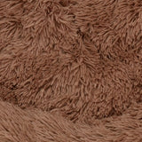 Pet Dog Bed Bedding Warm Plush Round Soft Dog Nest Light Coffee  XL 100cm Petsleisure