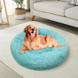 Pet Dog Bedding Warm Plush Round Comfortable Nest Comfy Sleeping kennel Green Large 90cm Petsleisure