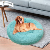 Pet Dog Bedding Warm Plush Round Comfortable Nest Comfy Sleeping kennel Green Large 90cm Petsleisure