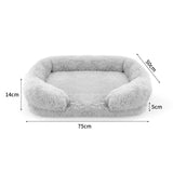Dog Cat Pet Warm Soft Plush Nest Comfy Kennel Sleeping Calming Bed Memory Foam L Petsleisure
