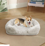 Dog Cat Pet Warm Soft Plush Nest Comfy Kennel Sleeping Calming Bed Memory Foam L Petsleisure