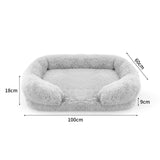 Dog Pet Warm Soft Plush Nest Comfy Kennel Sleeping Calming Bed Memory Foam XL Petsleisure