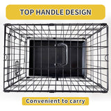 36" Pet Dog Cage Kennel Metal Crate Enlarged Thickened Reinforced Pet Dog House Petsleisure