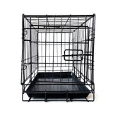 42" Pet Dog Cage Kennel Metal Crate Enlarged Thickened Reinforced Pet Dog House Petsleisure