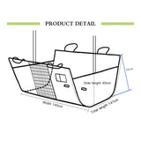 Pet Seat Cover for Dogs Car Back Seat  Anti Dirty Waterproof Pet Hammock Mat Petsleisure