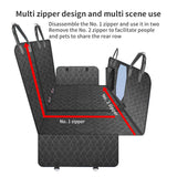 4-in-1 Multi-Function Car Back Seat Cover Pet Dog Waterproof Hammock Protective Pad Petsleisure