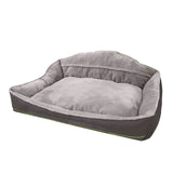 Sofa-Style Dog Bed Waterproof Washable Soft High Back Comfy Sleeping Kennel M Petsleisure