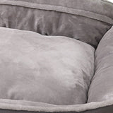 Sofa-Style Dog Bed Waterproof Washable Soft High Back Comfy Sleeping Kennel M Petsleisure