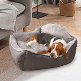 Sofa-Style Dog Bed Waterproof Washable Soft High Back Comfy Sleeping Kennel M Petsleisure