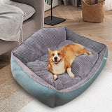 Large Pet Dog Bed Soft Warm Removable Washable High Back Mattress Puppy Mat L Petsleisure