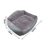 Large Pet Dog Bed Soft Warm Removable Washable High Back Mattress Puppy Mat XL Petsleisure