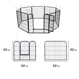 8 Panel Pet Dog Playpen Puppy Exercise Cage Enclosure Fence Foldable Play Pen L Petsleisure