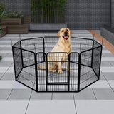 8 Panel Pet Dog Playpen Puppy Exercise Cage Enclosure Fence Foldable Play Pen L Petsleisure