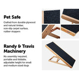 Dog Ramp Pet Ramp Car SUV Travel Stair Step Foldable Adjustable Heights Portable Randy & Travis Machinery