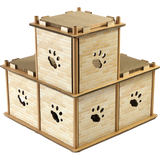 Cat Cardboard House Tree Tower Condo Scratcher Pet Post Pad Mat Furniture Randy & Travis Machinery